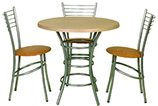 столы и стулья для кафе, бара, столовой (фото)